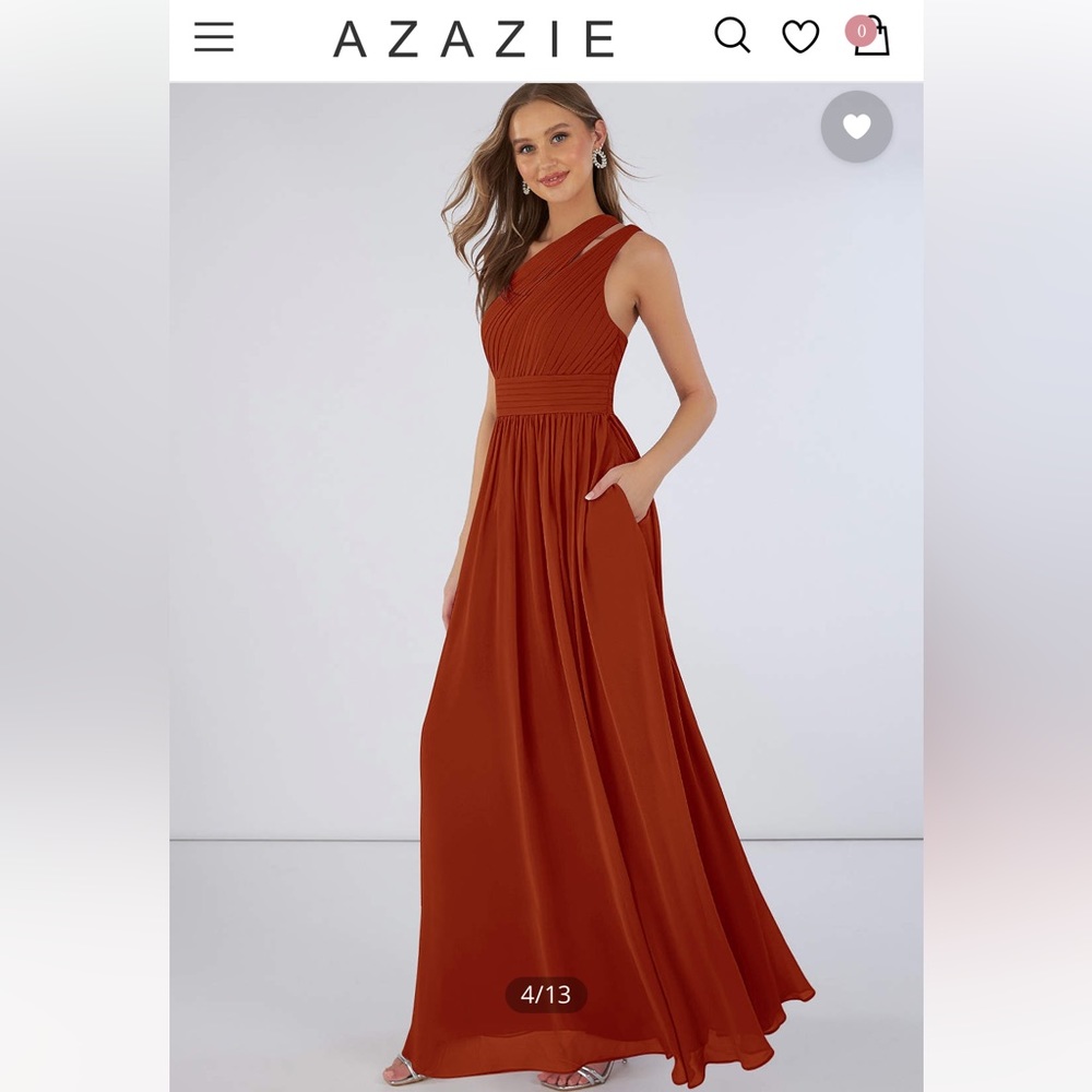 Azazie Paprika Bridesmaid Dress